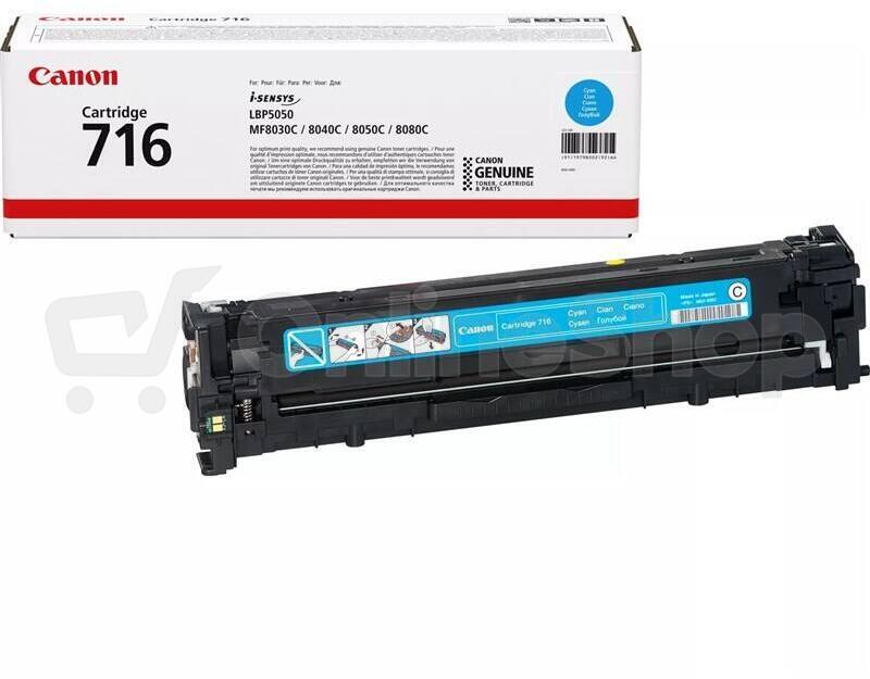 Toner Canon CRG-716C, 1500 stran originální - modrý