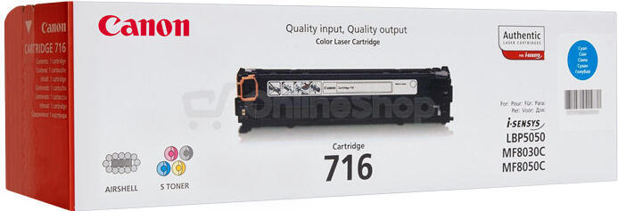 Toner Canon CRG-716C, 1500 stran originální - modrý