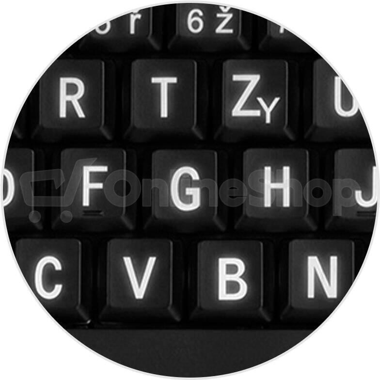 Klávesnice Connect IT CI-71 s velkým fontem, CZ - černá