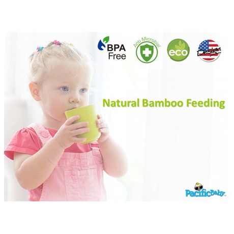 Jídelní souprava Pacific Baby Bamboo miska + hrníček