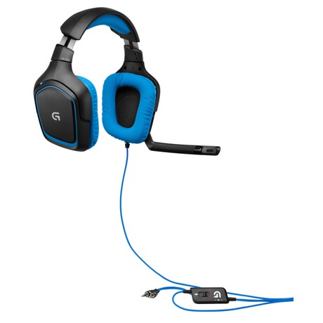 Headset Logitech Gaming G430 - modrý