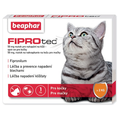 Pipeta Beaphar Spot on Fiprotec pro kočky od 2 kg - Beaphar Spot on&nbsp;Fiprotec pro kočky od&nbsp;2 kg (foto 1)