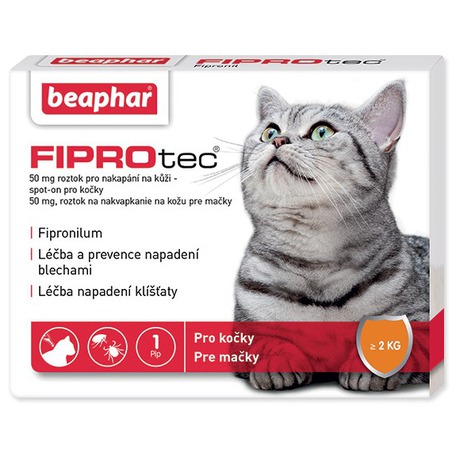 Pipeta Beaphar Spot on Fiprotec pro kočky od 2 kg - Beaphar Spot on&nbsp;Fiprotec pro kočky od&nbsp;2 kg (foto 2)