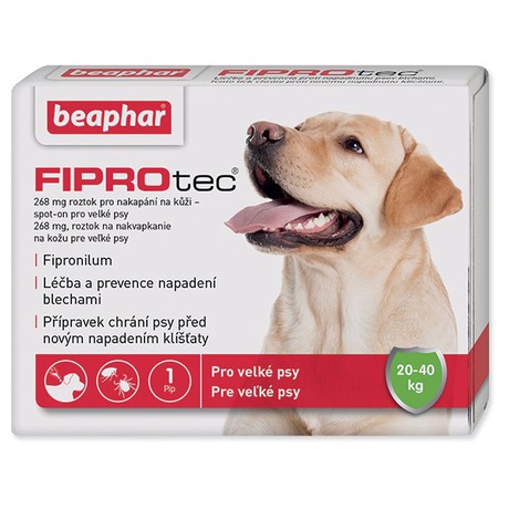 Pipeta Beaphar Spot on Fiprotec pro psy L 20 - 40 kg - Beaphar Spot on&nbsp;Fiprotec pro psy L&nbsp;20 -&nbsp;40 kg (foto 1)