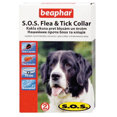 Obojek Beaphar SOS antiparazitní pro psy 70 cm - Beaphar SOS pro psy 65&nbsp;cm (foto 1)