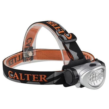 Čelovka Calter Basic 10 LED - černá/oranžová