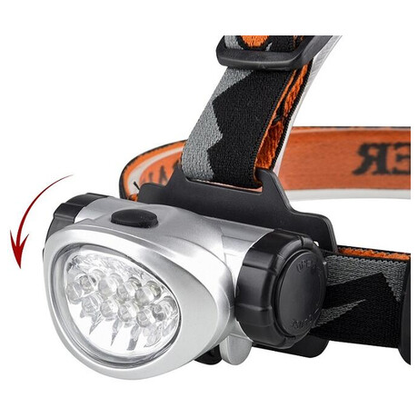 Čelovka Calter Basic 10 LED - černá/oranžová