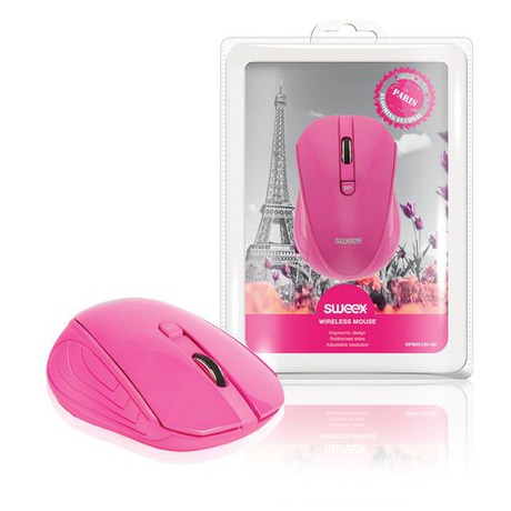 SWEEX Paris Wireless Mouse, pink