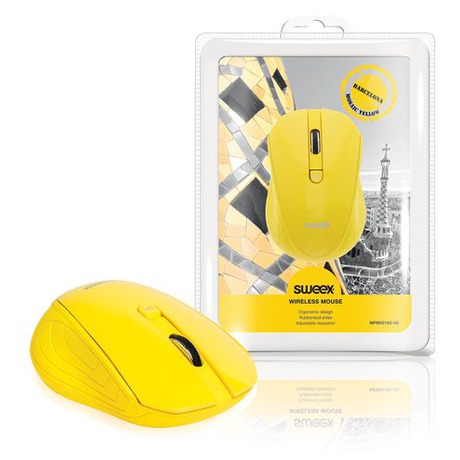 SWEEX Barcelona Wireless Mouse, yellow