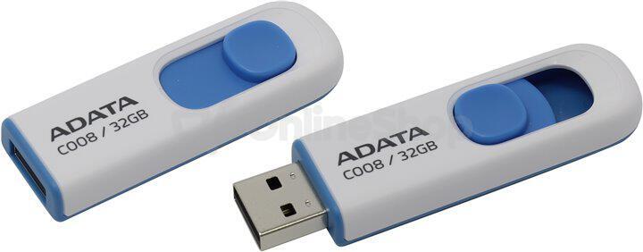 Flash disk  ADATA C008, 32GB, USB 2.0, , DashDrive Classic (AC008-32G-RWE)