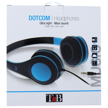 T`nB Dotcom Blue Headphones