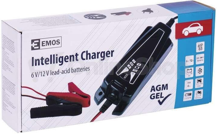 Emos nabíječka autobaterií 6/12V 4A (N1014)