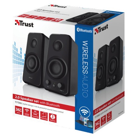 Reproduktory Trust Tytan 2.0 Bluetooth - černé - Trust Tytan 2.0 Bluetooth -&nbsp;černé (foto 1)