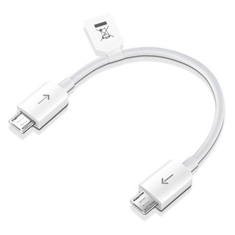 Kabel Huawei micro USB/micro USB, 0,1m - bílý