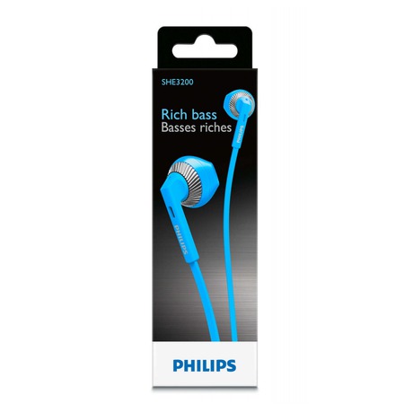 Sluchátka Philips SHE3200BL - modrá - Philips SHE3200BL -&nbsp;modrá (foto 1)