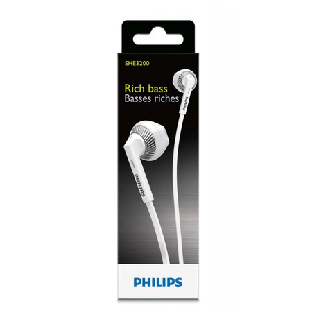 Sluchátka Philips SHE3200WT - bílá - Philips SHE3200WT -&nbsp;bílá (foto 2)