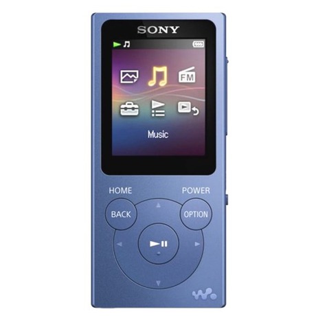 Přehrávač MP3 Sony NWE393 4GB modrý - Sony NW-E393L 4GB, modrý (foto 1)