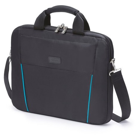Brašna na notebook DICOTA Slim Case BASE 14-15.6" - černá/modrá - Dicota Slim Case BASE 14-15.6" -&nbsp;černá/modrá (foto 1)