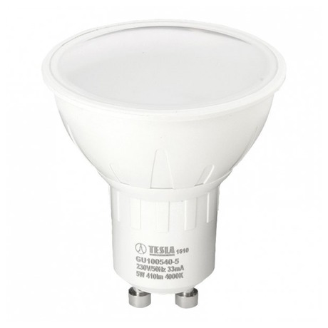 Žárovka LED Tesla bodová, 5W, GU10, studená bílá - Tesla bodová, 5W, GU10, studená bílá (foto 2)