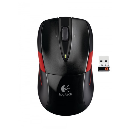 Myš Logitech Wireless Mouse M525 / optická / 5 tlačítek / 1000dpi - černá/červená