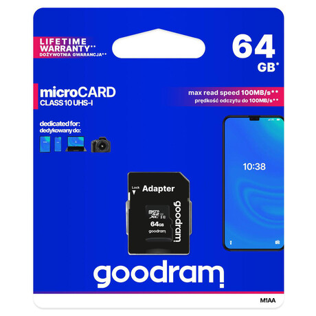 GOODRAM 64GB CL10 UHS1 (foto 1)
