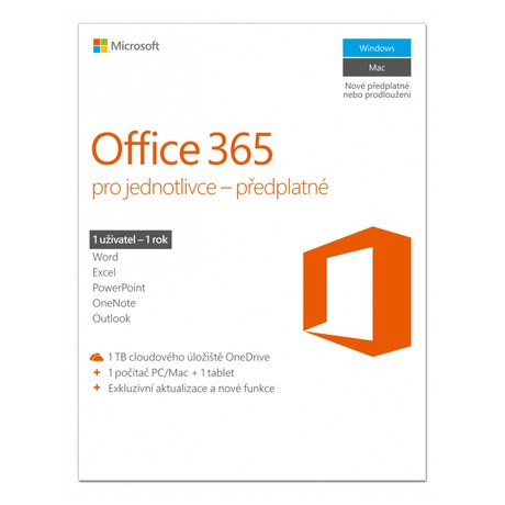 Software Microsoft Office 365 pro jednotlivce CZ