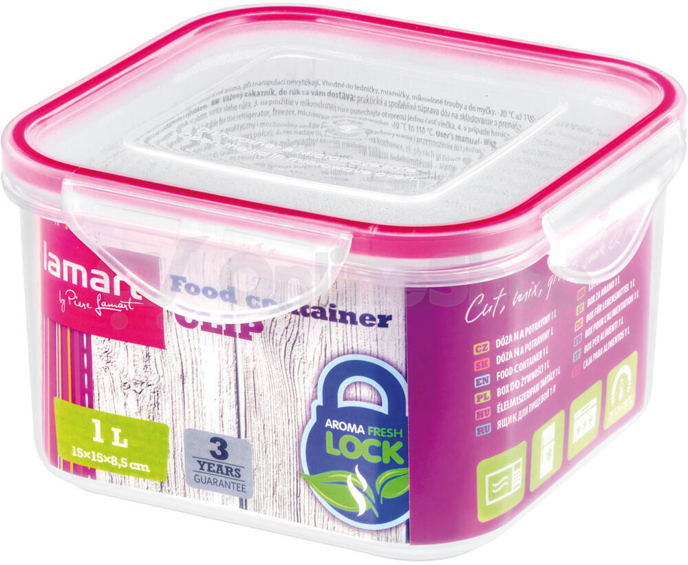 Dóza Lamart LT6005 Clip 1 l čtverec