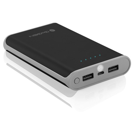 Power Bank GoGEN 12000 mAh - černá/šedá - GoGEN 12000mAh -&nbsp;černá/šedá (foto 1)