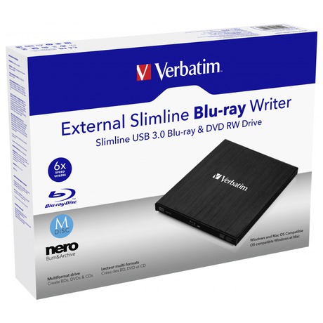 Externí Blu-ray vypalovačka Verbatim USB 3.0 - Verbatim External Slimline USB 3.0 (foto 4)