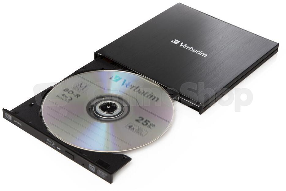 Externí Blu-Ray vypalovačka Verbatim External Slimline USB 3.0 (43890)