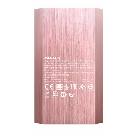 Power Bank A-Data A10050 10050 mAh - růžová - ADATA A10050 10050mAh -&nbsp;růžová (foto 2)
