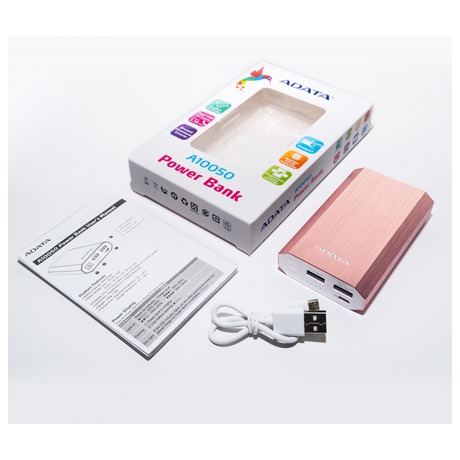 Power Bank A-Data A10050 10050 mAh - růžová - ADATA A10050 10050mAh -&nbsp;růžová (foto 8)