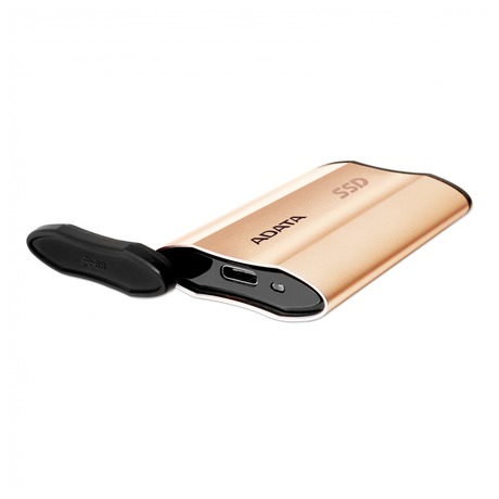 Externí SSD disk ADATA SE730 250GB, zlatý
