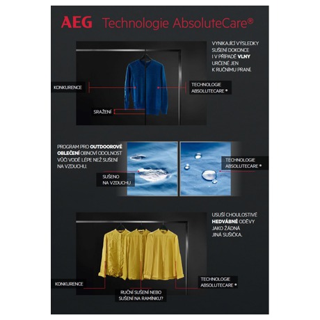 SET Pračka AEG ProSteam® L7FEC41SC + Sušička AEG AbsoluteCare® T8DBE68SC