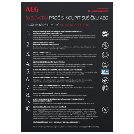 Sušička prádla AEG AbsoluteCare® T8DEC68SC - AEG AbsoluteCare® T8DEC68SC (foto 12)