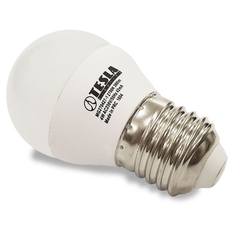 Žárovka LED Tesla mini globe, 4W, E27, teplá bílá