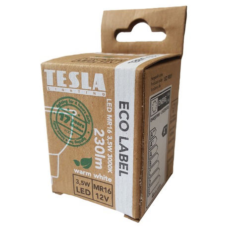Žárovka LED Tesla bodová, 3,5W, GU5.3, teplá bílá - Tesla bodová, 3,5W, GU5.3, teplá bílá (foto 1)
