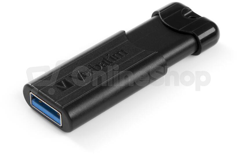64GB USB Flash 3.0 PinStripe černý Verbatim P-blist (49318)