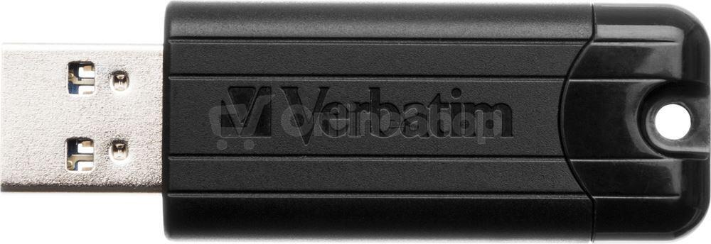 64GB USB Flash 3.0 PinStripe černý Verbatim P-blist (49318)
