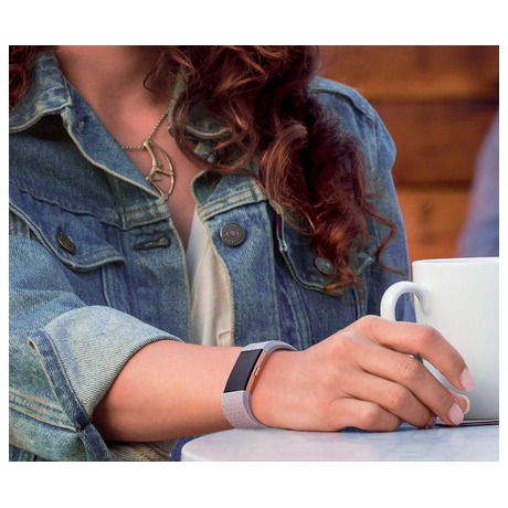 Fitness náramek Fitbit Charge 2 large - Blue Silver - Fitbit Charge 2&nbsp;large -&nbsp;Blue Silver (foto 2)