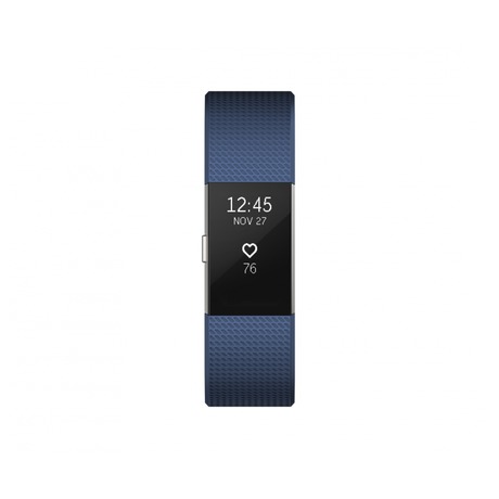 Fitness náramek Fitbit Charge 2 small - Blue Silver - Fitbit Charge 2&nbsp;small -&nbsp;Blue Silver (foto 1)