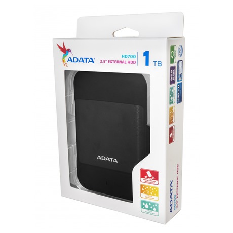 HDD ext. 2,5" ADATA HD700 1TB - černý