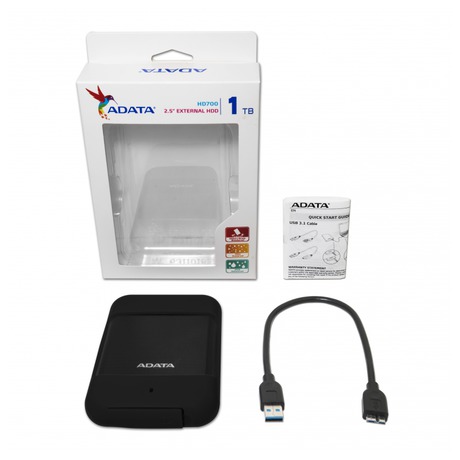 HDD ext. 2,5" ADATA HD700 1TB - černý