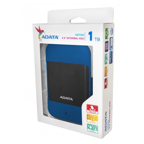 HDD ext. 2,5" A-Data HD700 1TB - modrý - ADATA HD700 1TB -&nbsp;modrý (foto 2)
