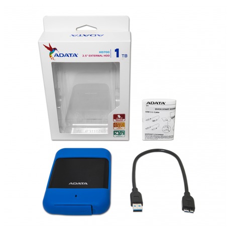 HDD ext. 2,5" ADATA HD700 1TB - modrý
