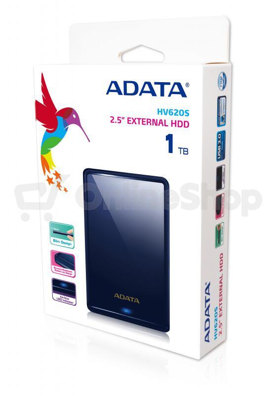 HDD ext. 2,5" ADATA HV620S 1TB - modrý