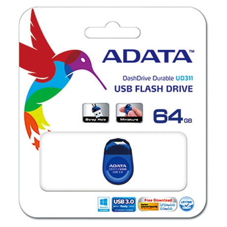 Flash USB A-Data UD311 64GB - modrá