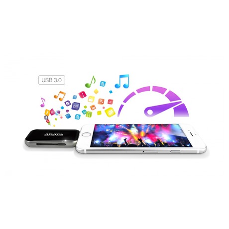 Flash USB A-Data UE710 64GB pro Apple USB 3.0 - bílá