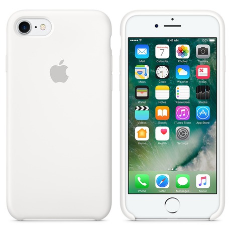 Kryt na mobil Apple Silicone Case pro iPhone 7 - bílý - Apple Silicone Case pro iPhone 8/7 -&nbsp;bílý (foto 2)