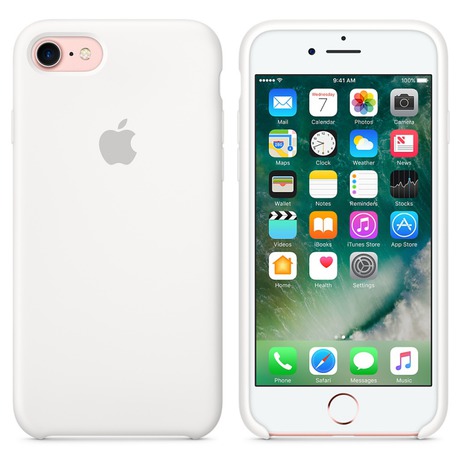 Kryt na mobil Apple Silicone Case pro iPhone 7 - bílý - Apple Silicone Case pro iPhone 8/7 -&nbsp;bílý (foto 6)